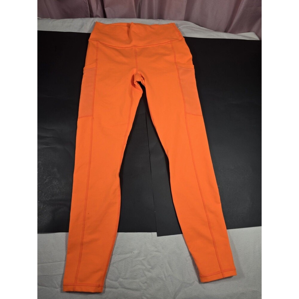 NWT- Fabletics Define PowerHold® High-Waisted 7/8 Legging Passion Orange-Size M - Picture 10 of 16